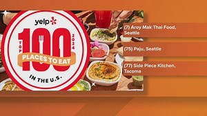 Local restaurants making Yelp's Top 100 Places to Eat list