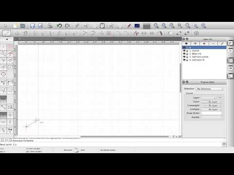 QCAD - drawing lines