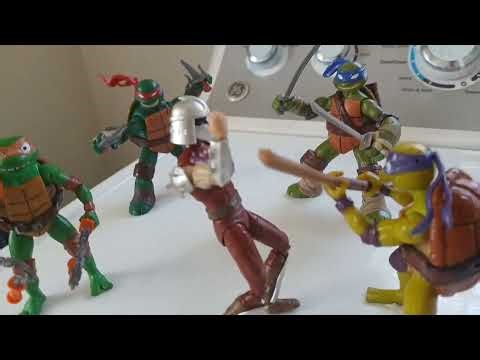 Turtles vs shredder (stop motion)