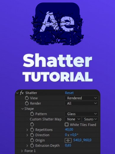 Create a Realistic Shattered Glass Effect in After Effects
