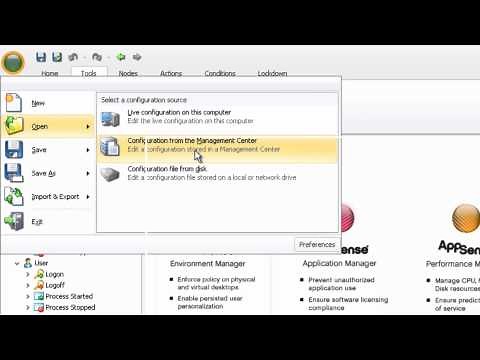 How to use the AppSense Environment Manager Configuration Profiler