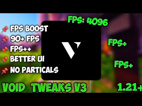 Void tweaks V3 for Minecraft pocket edition 1.21+ || (FPS BOOST)