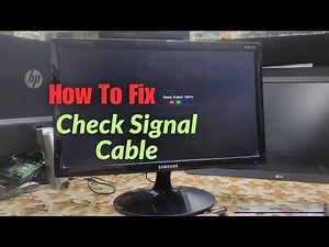 How To Fix Check Signal Cable Samsung Monitor || Created by Afjal Hossain