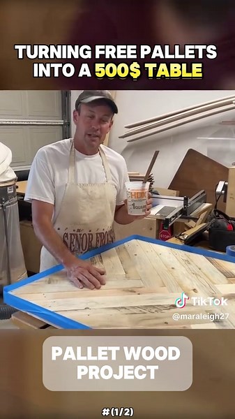 DIY Pallet Wood Table Tutorial: Upcycling Project