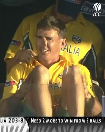 Can Andrew Flintoff pull off a miracle? 👀 Watch this final over thriller between Australia and England at ICC Cricket World Cup 2003. | ICC - International Cricket Council