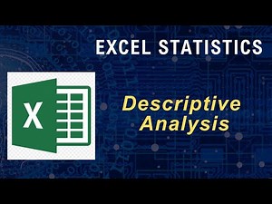 Descriptive Analysis on Excel, Business statistics | #perfectcommerceconcepts ​