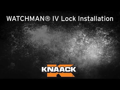 KNAACK® - Watchman IV Lock Installation
