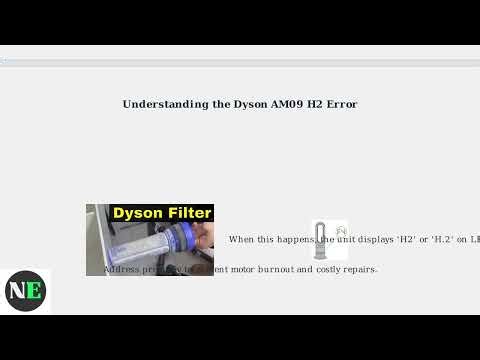 How To Fix Dyson AM09 H2 Error – Overheat/Blockage Meaning & Reset