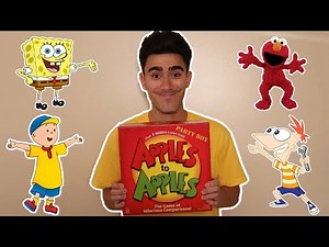Caillou Phineas Elmo & Spongebob Play Apples To Apples