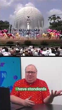 EPCOT's WEIRDEST Show: The Robot T-Rex Alien Fight! #shorts