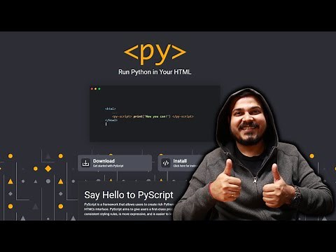 Pyscript|Run Python In Your HTML