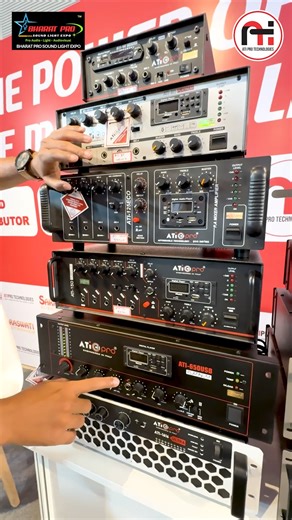 Unleashing pure power at the Jaipur Expo! 🔊✨ Presenting our latest range of ATI Pro Amplifiers engineered for clarity, strength, and unbeatable performance on every stage. . . #ATIProTechnologies #Amplifiers #JaipurExpo #ProAudio #SoundPower #StagePerformance #EventSetup #AudioGear | Atipro Technologies