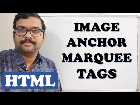 IMAGE, ANCHOR & MARQUEE TAGS - HTML