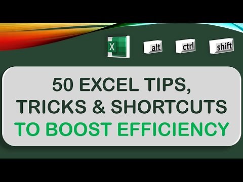 50 Excel Tips, Tricks and Shortcuts to Boost Efficiency