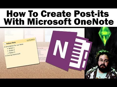 How To Create Sticky (Post-it) Notes With OneNote 2013