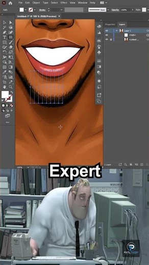 Beginner vs Pro Adobe Illustrator Challenge