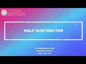 Half subtractor