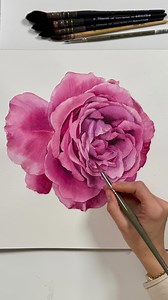3.5K views · 1K reactions | My new Rose watercolor tutorial for...