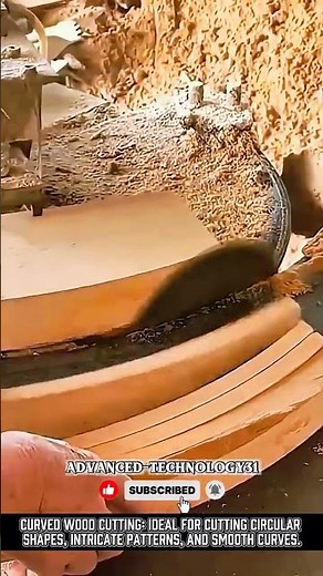 Curved wood cutting: Ideal for cutting circular shapes, intricate patterns !! #shorts #innovation