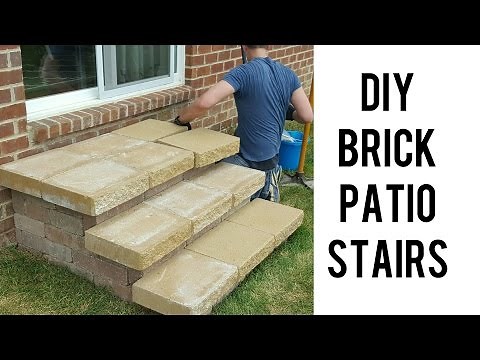 DIY: Building Brick Patio Stairs