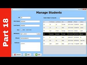 JAVA - Student Information System Project In Java Using NetBeans With Source Code | Part 18