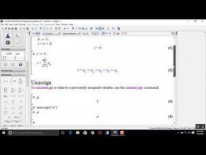 Basic Commands in Maple