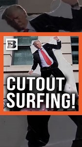 Cardboard crowd surfing! A cardboard cutout of Donald Trump was seen being passed down multiple blocks of D.C. streets as adoring throngs of MAGA supporters gathered on Sunday, one day before Trump’s inauguration. Filmed by @AlanaMastrangelo | Breitbart