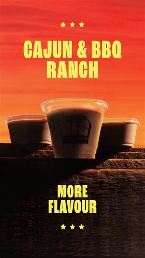 😤 Big was just the beginning! 🚨 Cajun & BBQ Ranch land in-store & on Deliveroo for a limited time from 01.07.26 🔥💨 Tell a friend & catch them before the dip! 🫪 #wingstop #wingstopuk #ranch #bigranch