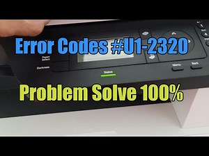 HP LASERJET MFP M436nda ERROR CODES #U1-2320 TRY THIS SOLUTION!!!