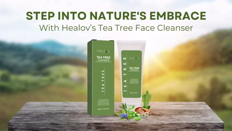 Tea Tree Face Wash – Natural Tea Tree Soap Exfoliating Facial Cleanser – Tea Tree Oil Fights Acne, Skin Irritation and Prevents Breakouts – Deeply Cleansing, Hydrating Liquid Soap for Calm Fresh Skin