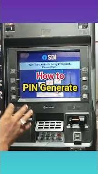 how to generate atm pin SBI 2025 || sbi ka atm pin kaise banaye || #sbi #atm
