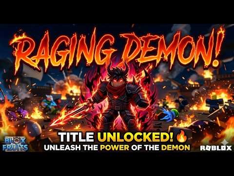UNLOCKING RAGING DEMON! 😈 Blox Fruits PvP God Mode (Road to Max) #bloxfruitslive #ishaanjod #roblox