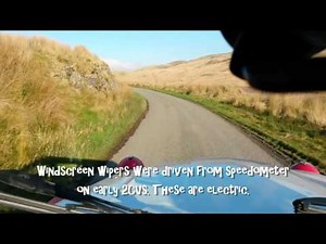 Citroen 2CV - Scenic Drive, dash cam view! With ice.