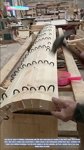Crafting Traditional Arched Doors: The Art of Solid Wood Veneer