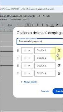 How to insert and create a dropdown menu in Google Docs