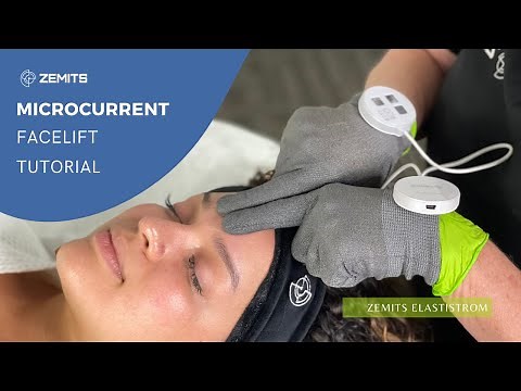 How to perform Microcurrent Facial Massage with Gloves | Zemits Elastistrom Portable Microcurrent