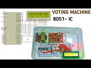 Electronic Voting Machine (EVM) using 8051 Microcontroller | Full Project with Code