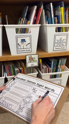 CrafTay Corner on Instagram: "Reindeer week centers in our kindergarten classroom! Reindeer Game Sight Words, Shape Race, & endless fun! 🦌✨📝🤎 Comment REINDEER & I’ll send you the link! 🫶🏼🔗 #kindergartenteacher #winteractivities #teachertok #teacherlife #elementaryteacher #teachersfollowteachers #teachersofinstagram #teachersofig #teacherspayteachers #elementaryschool #wintervibes #kindergartencenters"