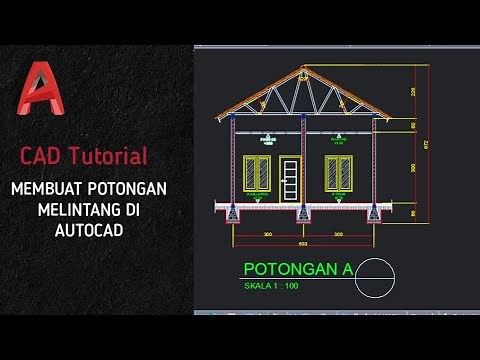 Cara membuat potongan di autocad | autocad for beginners