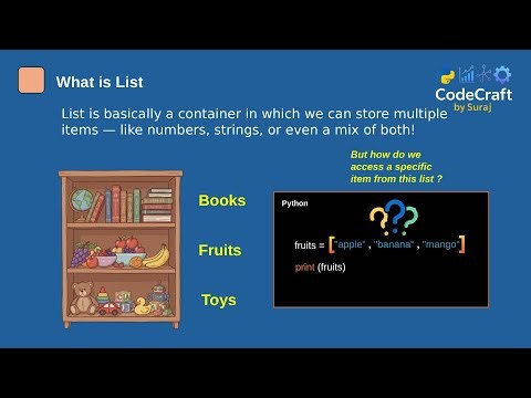 What is List in Python? Explained with Animation (Hindi for Beginners)