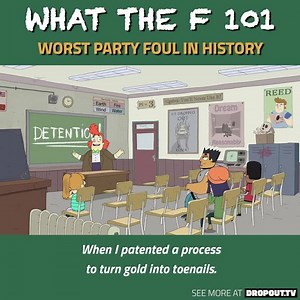 23K views · 157 reactions | What the F 101 is streaming now on DROPOUT --> https://bit.ly/2IAJYv6 On Facebook Watch [US Only] - https://facebook.com/CollegeHumor/subscribe/ | CollegeHumor | Facebook