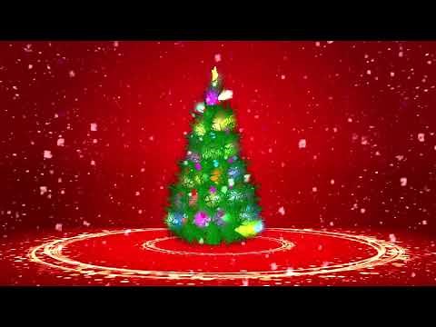 Christmas Motion Video - Animated Christmas Tree Background Loop - 2020