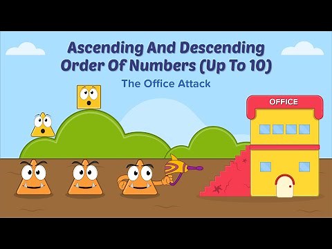 Math Story : Ascending And Descending Order Of Numbers (Up To 10) | The Office Attack | Homeschool