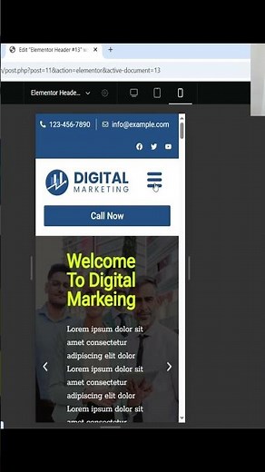 Elementor Sliding Menu For Mobile #elementor #wordpress