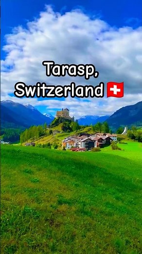 Tarasp Castle – A Swiss Fairytale! 🏰✨🇨🇭 #travel #switzerland #nature #shorts