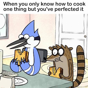 6.6K views · 107 reactions | Practice makes perfect! Who loves a good sandwich?   #RegularShow on #CartoonNetwork | Cartoon Network | Facebook