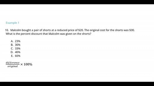 Percentages | Study.com ACT Math Test Prep