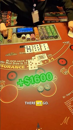 Back-To-Back $800 Double Downs! #blackjack #casino #bigwin #highlimit #doubledown