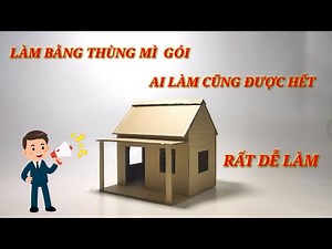 Làm thủ công bằng giấy ngôi nhà | Craft house shaped paper ( NHT Channel )