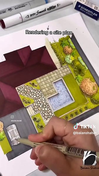 Original design from the book: Landscape Graphics #explore #architect #foryou #fyp #art #landscape #markers #architecture #sketch